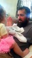 Daughters Reaction When Her Dad Shaves His Beard