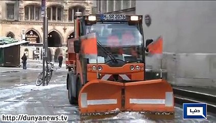 Dunya News - Icy weather disrupts life in Germany