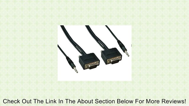 Cable Leader 10ft Slim SVGA HD15 Male to Male Monitor Cable with Stereo Audio Review