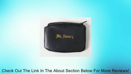 3" Black Vinly Rosary Pouch Review