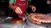 Street food in Thailand. My dinner today 1 - Thai North Eastern Sausage. (Thailand, Chiang Mai)_(new)