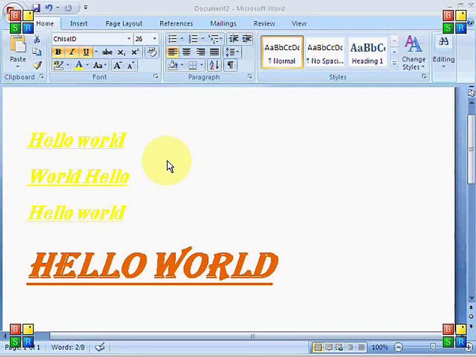 MS Word 2007 - Tutorial - Part 3