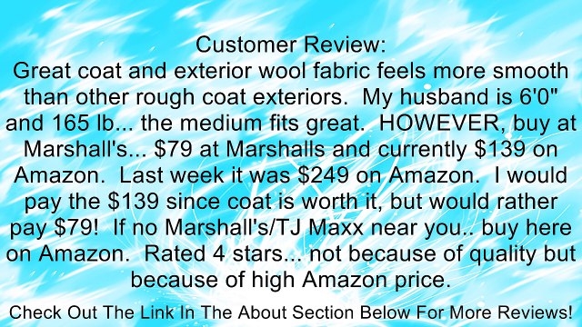 Michael Kors Men's Monroe Scarf Coat, Black, XX-Large Review