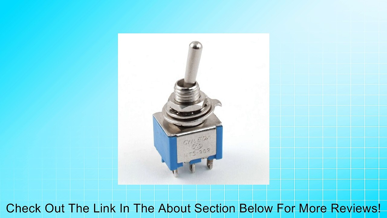 AC 3A/250V 6A/120V 6 Pin DPDT On/On 2 Position Mini Toggle Switch Blue Review