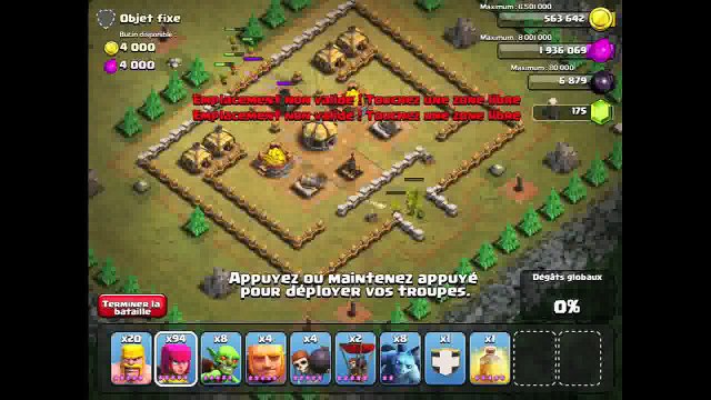 (Campagne solo) Maps 15 20 Sauron défie les goblins Clash Of Clans FR