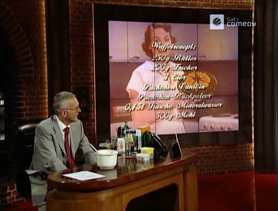 Die Harald Schmidt Show - 1349 - 2003-12-02 - Barbara Eligmann, Waffeln backen