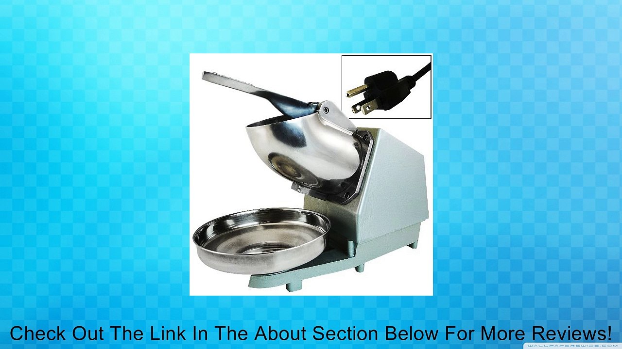Stainless Steel Electric Snow Cone Ice Shaver Machine Review