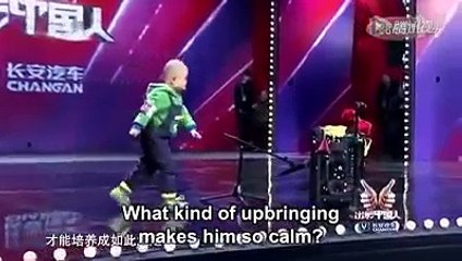 Cute 3 Year Old Chinese Boy Performs For An Audition