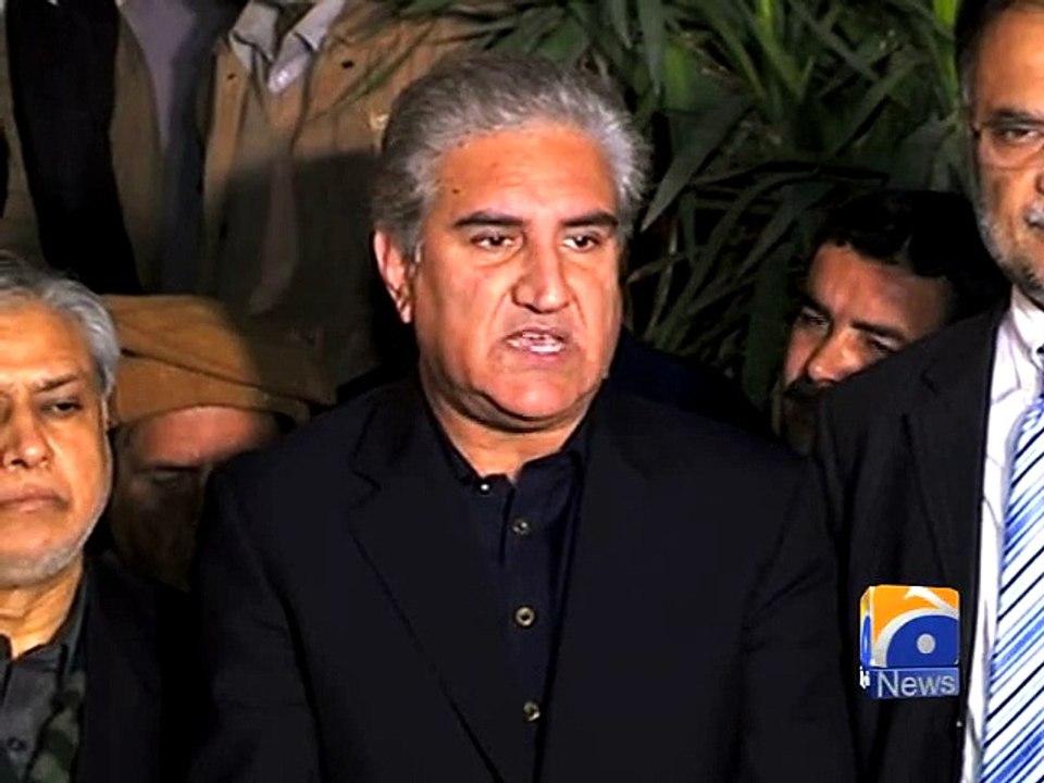 Shah Mehmood media talk-Geo Reports-26 Dec 2014