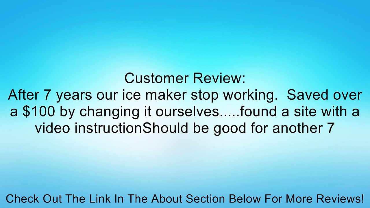 Whirlpool Part Number W10277450: COMPLETE ICEMAKER ASSEMBLY Review