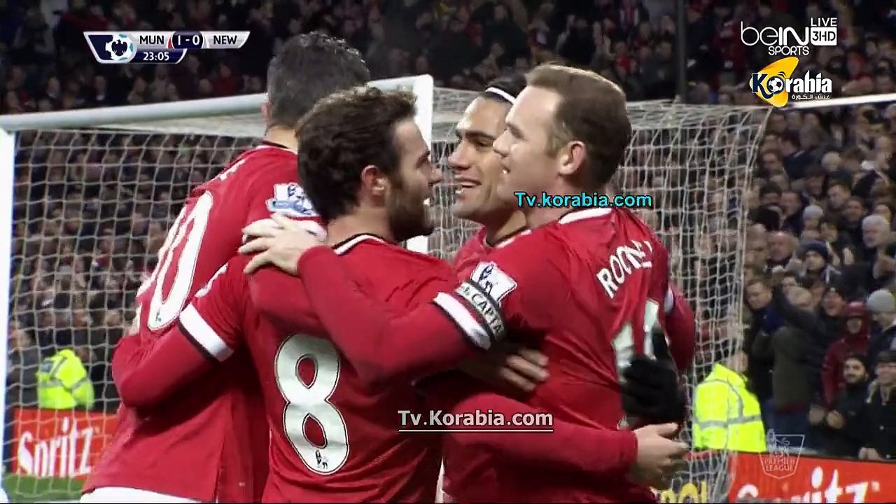 مانشستر يونايتد يهزم  نيوكاسل يونايتد 3/1