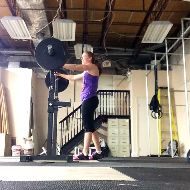 105# push jerk. First set