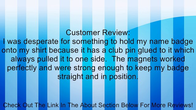 Set of 10 - CMS Magnetics� Name Badge Magnets for Name Tags 3Mag-1 Review
