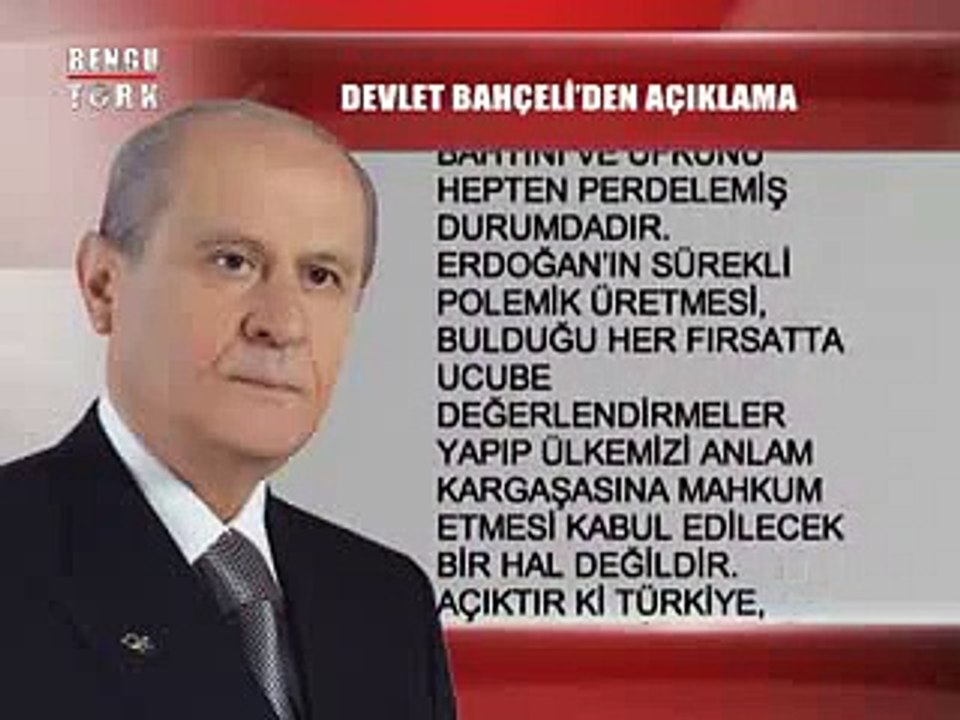 DEVLET BAHÇELİ'DEN AÇIKLAMA - 26.12.2014