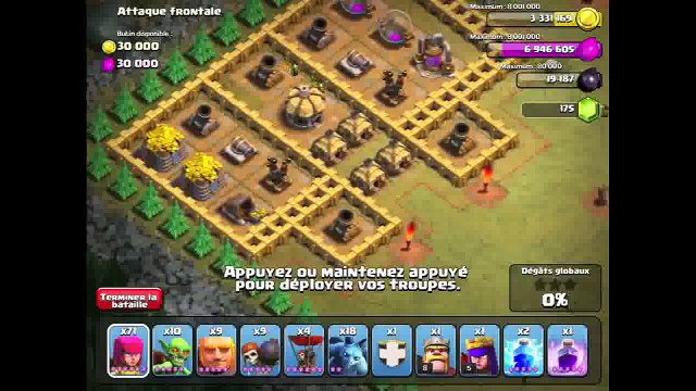 (Campagne solo) Maps 30 35 Sauron défie les goblins Clash Of Clans
