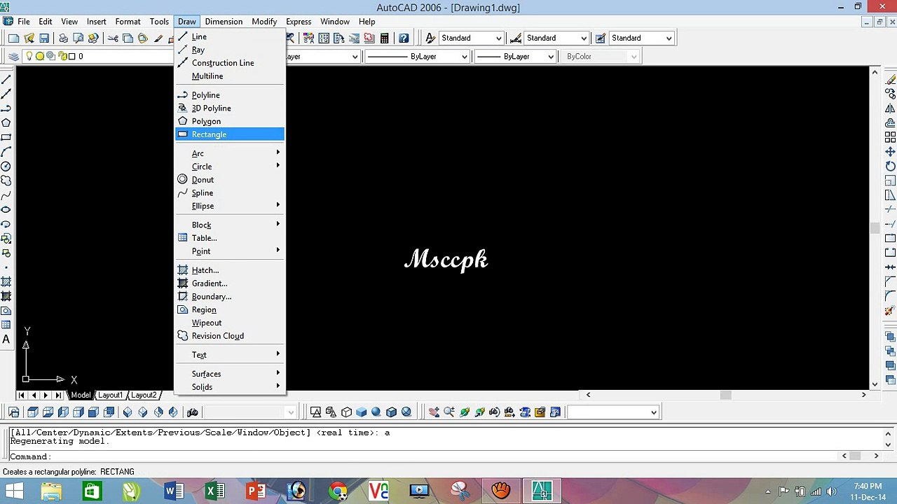 Autocad 2006 Tutorial in Urdu Part (3) 11-12-14