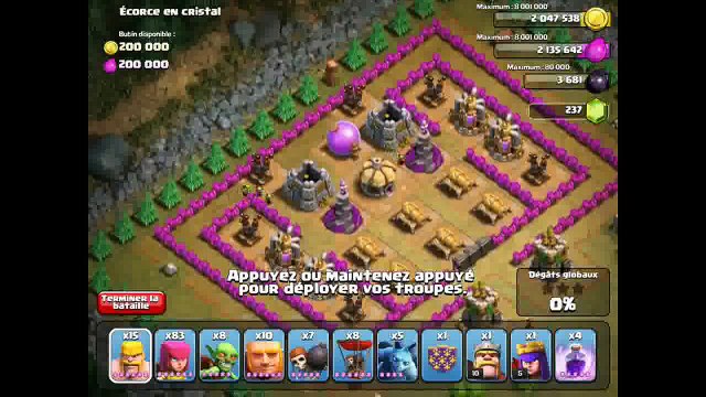 (Campagne solo) Ecorce en cristal Clash Of Clans FR
