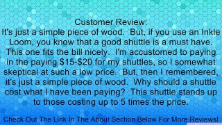 Lacis Belt Weaving Shuttle, Hardwood, 8-Inch Review