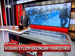 Kahramanmaraş ve Kobani eylemleri Erzincan'ı karıştırdı