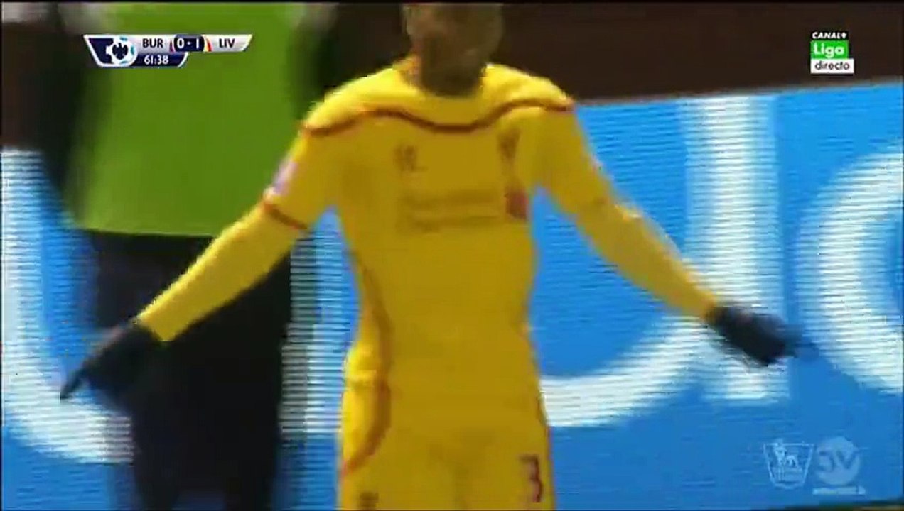 Raheem Sterling goal - Burnley 0-1 Liverpool (26.12.2014) Premier League