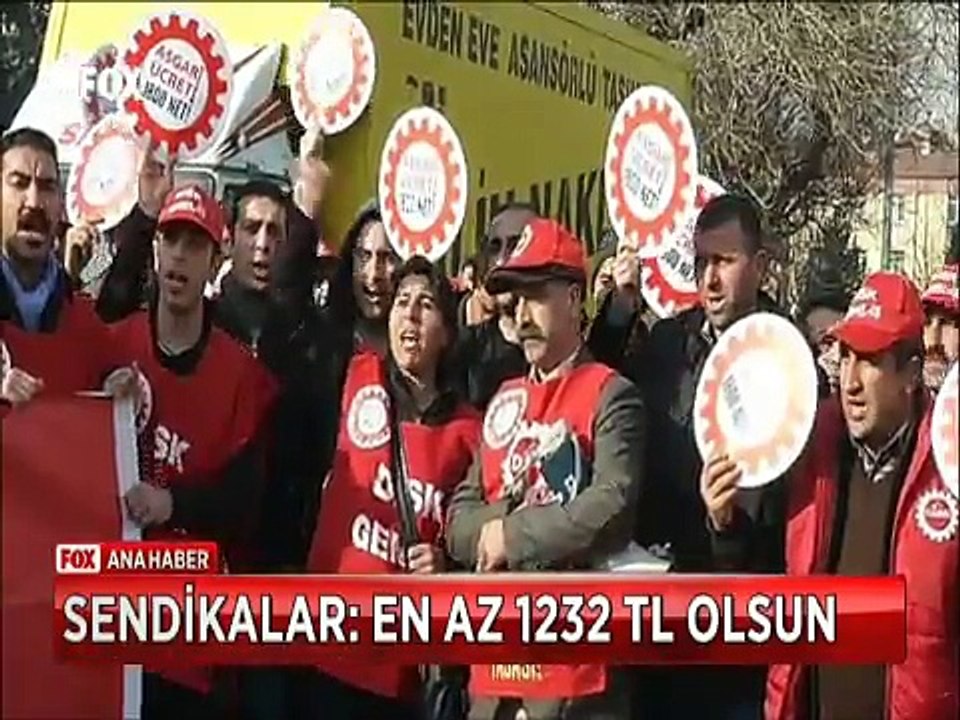 Asgari ücret pazarlığı kızıştı Sendikalar 1232 lira olmazsa masadan kalkarız
