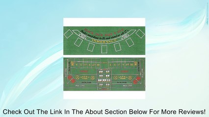 Blackjack and Craps 2 Sided Layout 36 x 72 inch (10-30103020) - Review