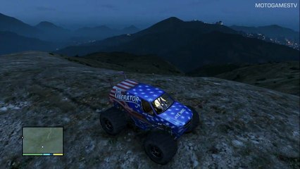 GTA V PS3 - Downhill Drive in The Liberator