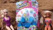 Elsa and Barbie Open Surprise Shopkins on Hawaii Beach DisneyCarToys Shopkins Unboxing with Dolls
