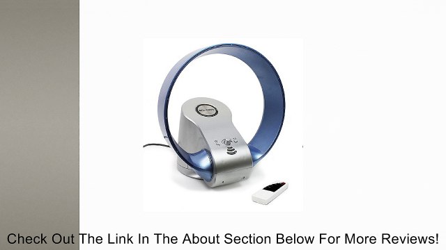 Bladeless Fan - 12 RC Folding Adjustable Bladeless Fan with Multispeed, Swivel, Auto Timer, Remote Control - Tabletop or Wall Mountable Review