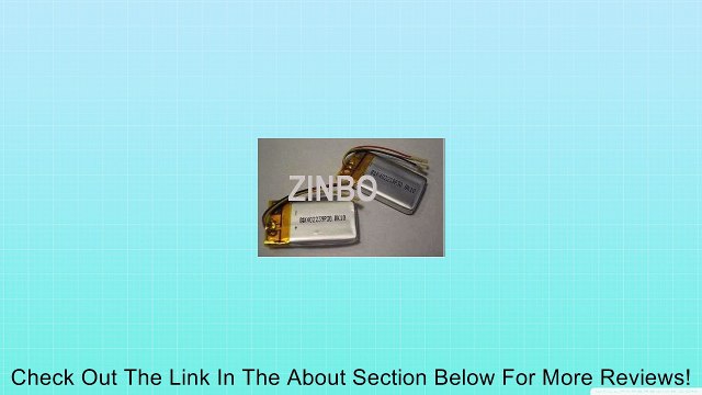 2 PCS 3.7V 300mAh Rechargeable Li-Po Lithium Polymer Battery Mp3 MP4 IPOD RC GPS Review