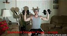 Dumbbell Shoulder  Triceps Workout At Home Insane Home Six Pack