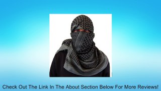 Zephyr Sports Shemagh Tactical Desert Scarf - Grey / Black Review