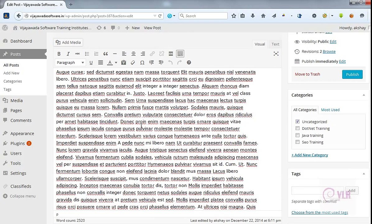 How to insert image into wordpress post --  How To Add Images To Your Post -- English