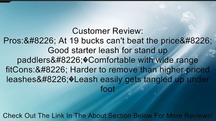 Seattle Sports Stand Up Paddle Leash, Black Review