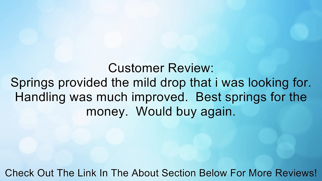 Epic Engineering Lowering Springs Subaru WRX 2004-2007 Review