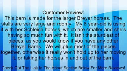 Breyer Classics Country Stable with Wash Stall Review