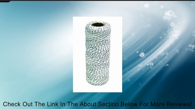 Bon 81-114 18#, 1000-Feet Bonded Braided Nylon Line, White with Black Flecks Review