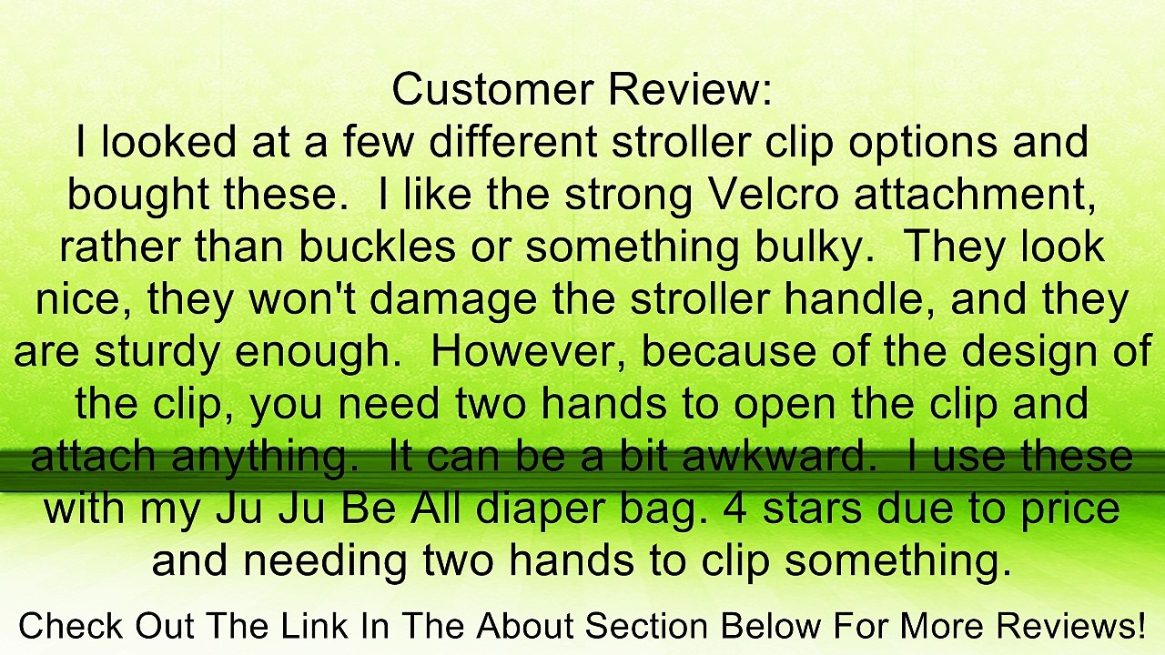 Valet Stroller Clips Review