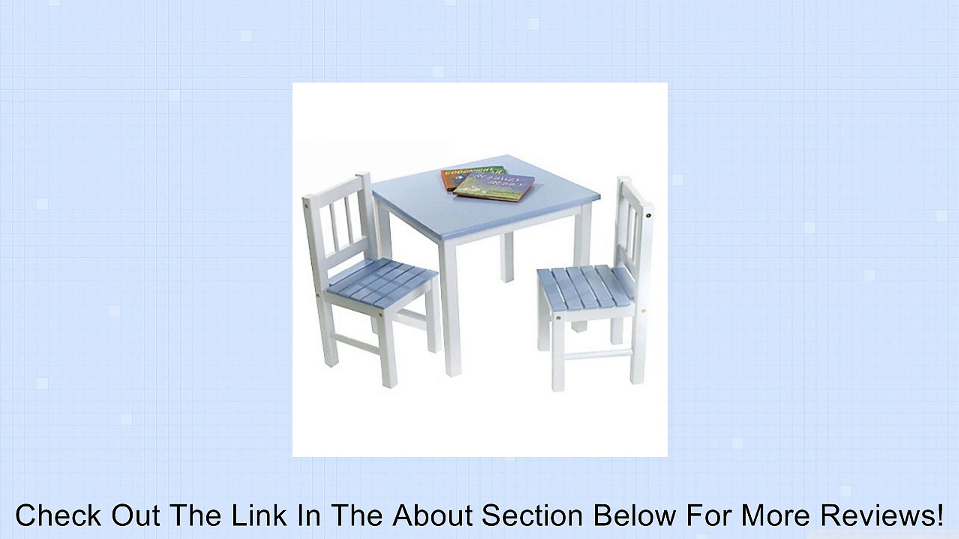 Lipper International 513bl Child S Table And 2 Chair Set Blue And