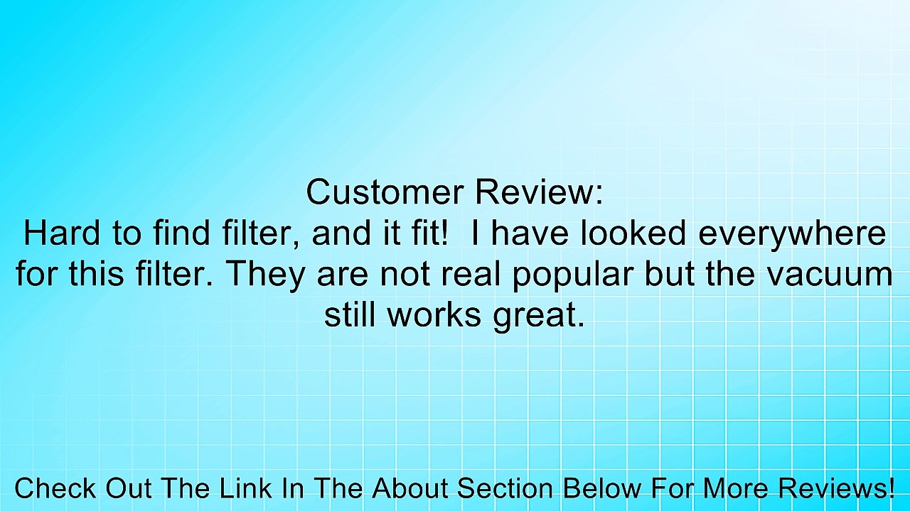 Dirt Devil Odor Neutrlizing HEPA Filter F45 Review