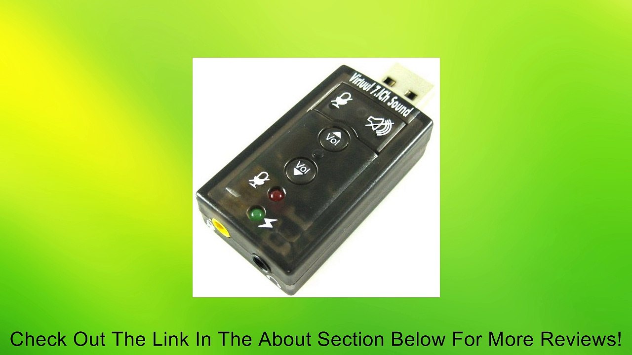 USB 2.0 USB2.0 3D Virtual 7.1 Channel Mic Speaker Earphone Headphone Audio Sound Adapter Converter Card Review