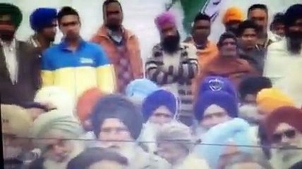 Sukhpal Khaira addressing rally at his native village Ramghar , Halka Bholath