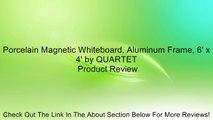 Porcelain Magnetic Whiteboard, Aluminum Frame, 6' x 4' by QUARTET Review