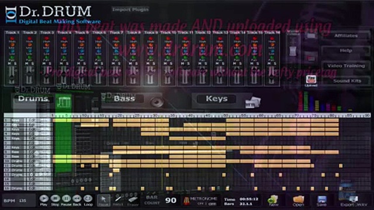 How to make a techno trance beat with Dr Drum