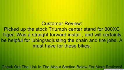 Triumph Tiger 800 XC Centre Stand Kit A9778005 Review