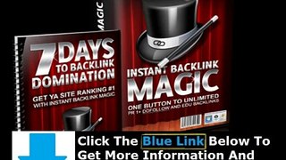 Get Instant Backlink Magic + Instant Backlink Magic