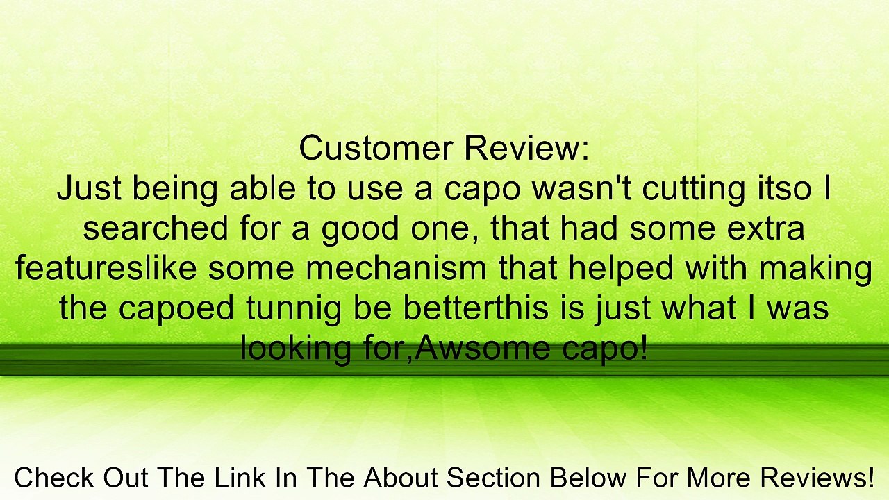 Planet Waves NS Tri-Action Capo, Black Review