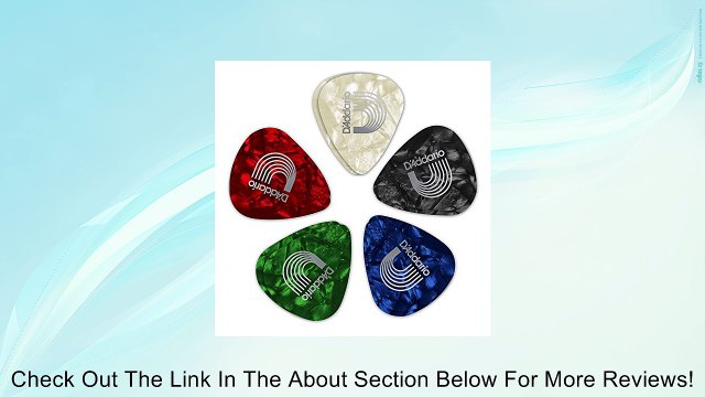 Planet Waves Assorted Pearl Celluloid Guitar Picks, 25 pack, Medium Review