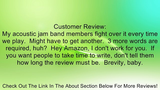 Meinl Percussion TOPCAJ1MB Slap-Top Cajon, Makah Burl Playing Surface Review