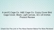 A and E Cage Co. A&E Cage Co. Cozzy Cover Bird Cage Cover, Black, Light canvas, 32 x 24 inches Review